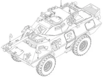 Trumpeter 07443 1:72 LAV-150 Commando AFV w/ Cockerill 90mm Gun