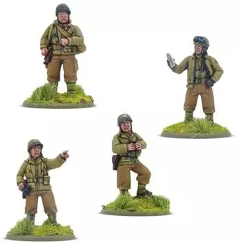 Warlord Games 403213004 US Army Platoon Commanders