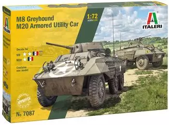 Italeri 510007087 - 1:72 M8 Greyhound/M20 Armored UtilityCar