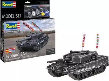 Revell 63368 1:35 Model Set Leopard 2A4 - Special Decoration 40th anniversary