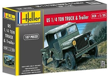 Heller Jeep Willys & Trailer (81105)