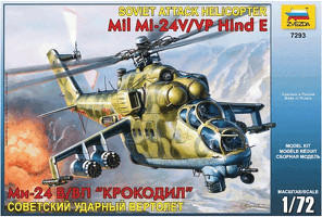 Zvezda Soviet Attack Helicopter MiL-24V/VP Hind E (7293)