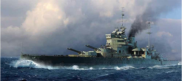Trumpeter 1/700 HMS Valiant, 1939 (755796)