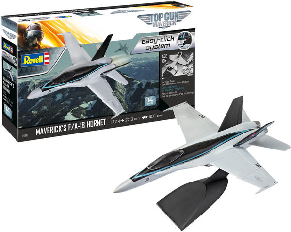 Revell Model Set - Maverick's F/A-18 Hornet ‘Top Gun: Maverick’ easy-click (64965)