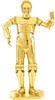 Metal Earth 502666, Metal Earth C-3PO gold Metallbausatz