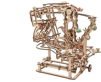 UGEARS Holzbausatz - Kugelbahn mit Kettenzug