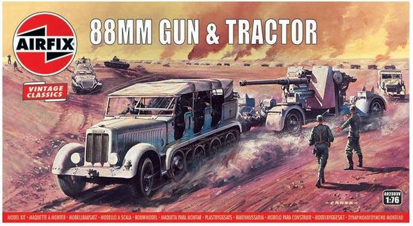 Airfix 88mm Flak Gun & Tractor Vintage Classics (A02303V)