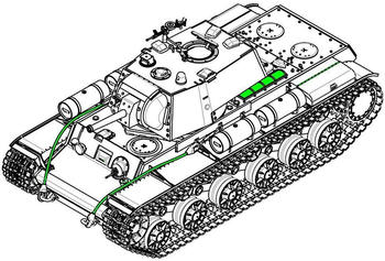 Trumpeter Sowjetischer Panzer KV-1 1942 mit Crew (9597)