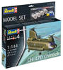 Revell 63825, Revell Modellbausatz mit Basiszubehör, CH-47D Chinook, 104 Teile, ab