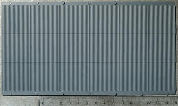 Auhagen 2 Dekorplatten Wellblechplatten grau (52231)