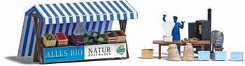 Busch Marktstände Bio-Gemüse & Räucherfisch H0 (1823)