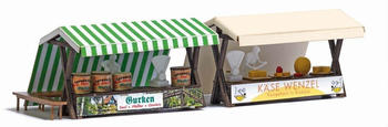 Busch Marktstände Gurken & Käse Miniaturmodelle H0 (1822)