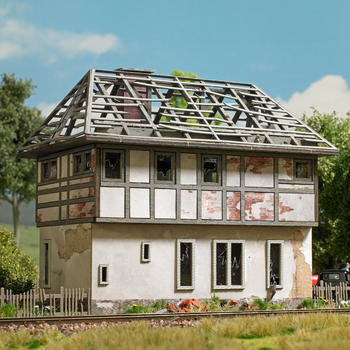 Busch Verwittertes Stellwerk 1:87 H0 Bausatz (1949)