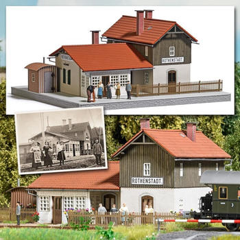 Busch Bahnhof Rothenstadt 1:87 H0 Bausatz (1951)