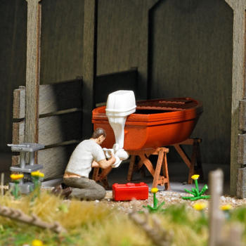 Busch Action Set Boot reparieren 1:87 H0 (79815)