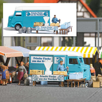 Busch Action Set Fischhändler 1:87 H0 (7990)