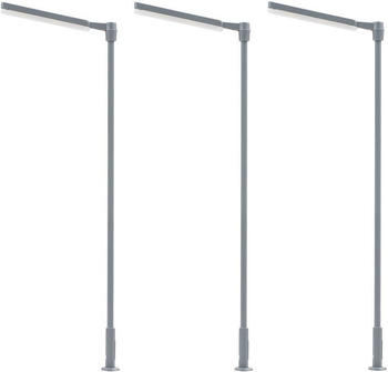 Faller LED-Kreuzmastleuchten 3 Stk., kaltwei&szlig;, H0 1:87, (180121)