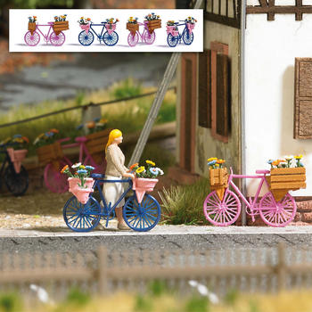 Busch Blumen-Fahrräder 1:87 H0 Bausatz (1820)