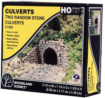 Woodland Scenics WC1264 H0 RETAIN WALL - WasserdurchlaBruchstein