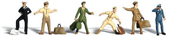 Woodland Scenics H0 Figuren Reisende in Uniform (A1892)