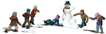 Woodland Scenics A1894 Schneeballschlacht, Figuren, Spur H0