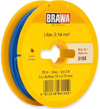 Brawa Schaltlitze 0,14 mm² 25m Spule (3155)