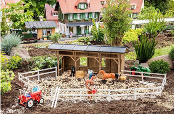 POLA G 331146 - Pferdeunterstand mit Koppelzaun