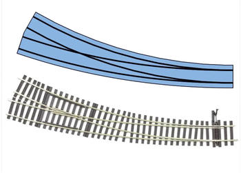 Lenz 0 45035 - Bogenhandweiche rechts