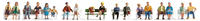 NOCH 16131, NOCH 16131 H0 XL-Set "Sitzende" 18 Figuren