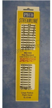 Peco SL-E188 - Code 75 Weiche rechts 12° großer Radius