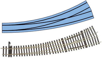 Lenz 0 45034 - Bogenhandweiche links