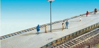 Brawa N Bahnsteigkanten [10 Stück] 4 Gerade 130 mm 4 Rampen 60 mm 2 Übergänge 30 mm (2697)