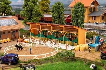 Faller Pferdestall mit 4 Pferden 1:87 Spur H0 (130597)