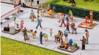 Noch 16280, Noch H0 Figuren Themenwelt Flohmarkt