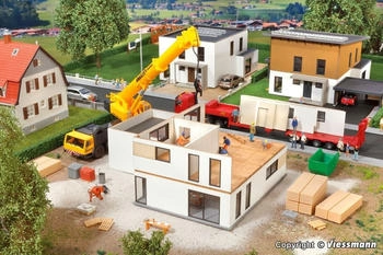 Kibri 38335 H0 Kubushaus Julia im Bau