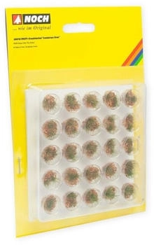 Noch G 1 0 H0 TT N Z PROFI-Grasb&uuml;schel &ldquo;trockenes Gras&rdquo; mit Flock 25 Stk. gr&uuml;n beige/braun 6 mm (06910)