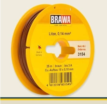 Brawa Schaltlitze 0.14 mm² 25 m braun H0 (3154)