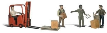 Woodland Scenics N WA2192 - Arbeiter mit Gabelstapler