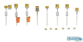 Artitec ARTITEC 10.389 H0 Haltestellenschilder Satz - Resin Bausatz