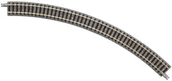 Tomytec 4 Gleise gebogen in Schotterbettung 45° r 280 mm N (971851)