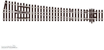 Peco Code 100 Weiche links 12° großer Radius H0 (SL-89)