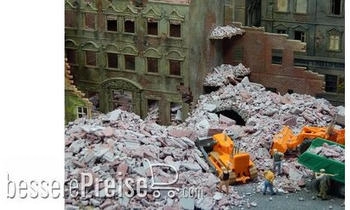 Juweela H0 (1:87) 28149 - 1:87 Bauschutt/Trümmer grau/rot 75g