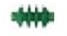 Sommerfeldt H0 (1:87) 150 - Rillen-Isolator grün (24 Stück) {# 150}