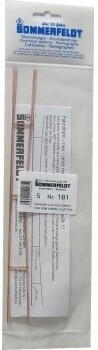 Sommerfeldt H0 (1:87) 181 - Fahrdraht verkupfert 0,5 x 200 mm offen (5 Stück) {# 181}