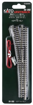 Kato N K20-202 - Elektrische Weiche links R718mm 15° - Lemke