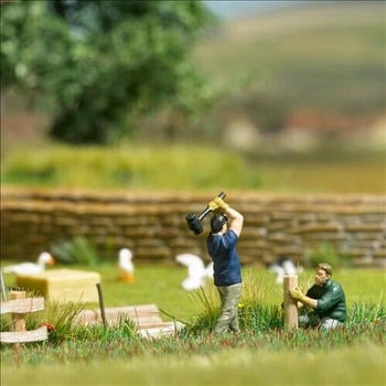 Busch Model Busch H0 1:87 79853 Action Set: Koppelzaun aufstellen