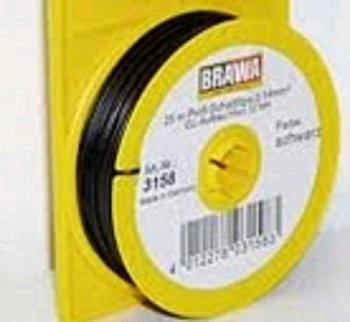Brawa 3158 Schaltlitze 0,14 mm² 25 m Spule schwarz