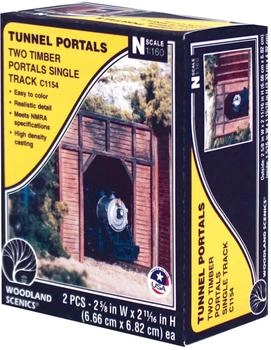 Woodland Scenics N WC1154 N-Spur Tunnelportal eingl. Holz