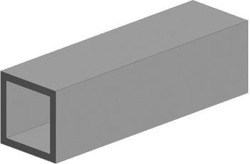 Evergreen Stoves 500256 Quadratrohr 35 cm lang 9,5 mm Kantenl.-3/8. 2 Stück