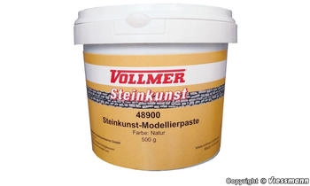 Vollmer 48900 Steinkunst-Modellierpaste Farbe Natur 500 g